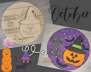 Halloween | Halloween Decor | Halloween Crafts | Fall Crafts | DIY Craft Kits | Paint Party Supplies | #3750