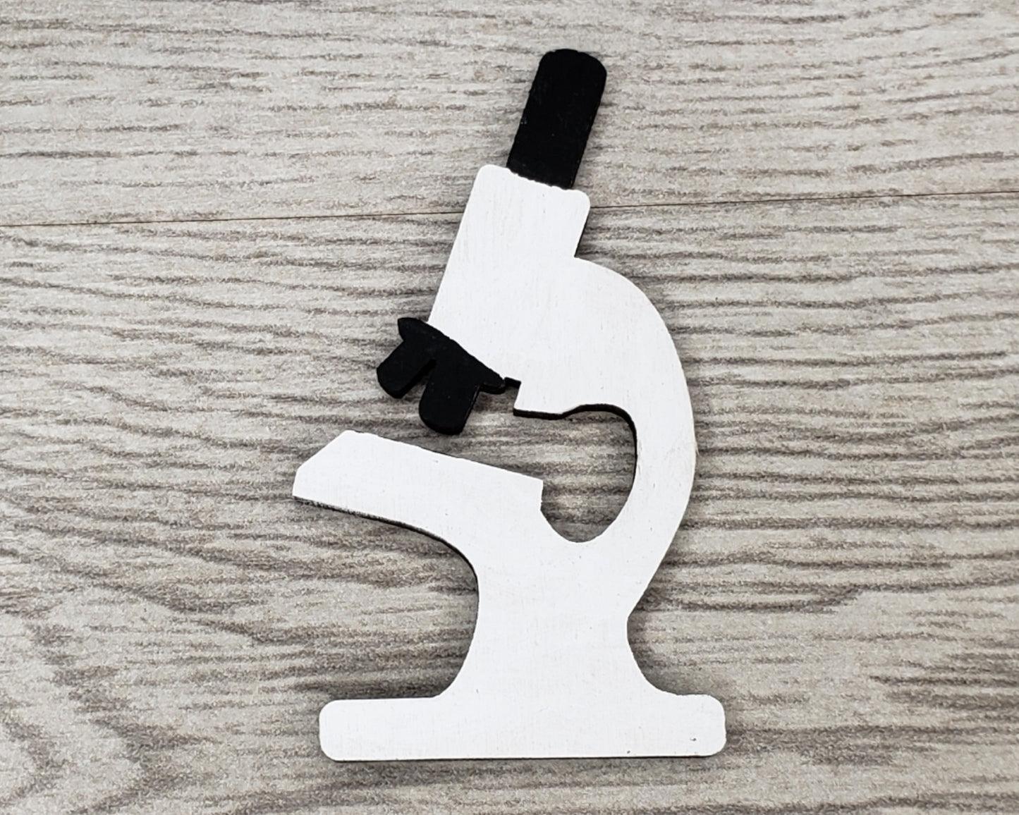 Microscope wood shape wood cutouts Science Lab work DIY Paint kit #1741 - Multiple Sizes Available - Unfinished Wood Cutout Shapes