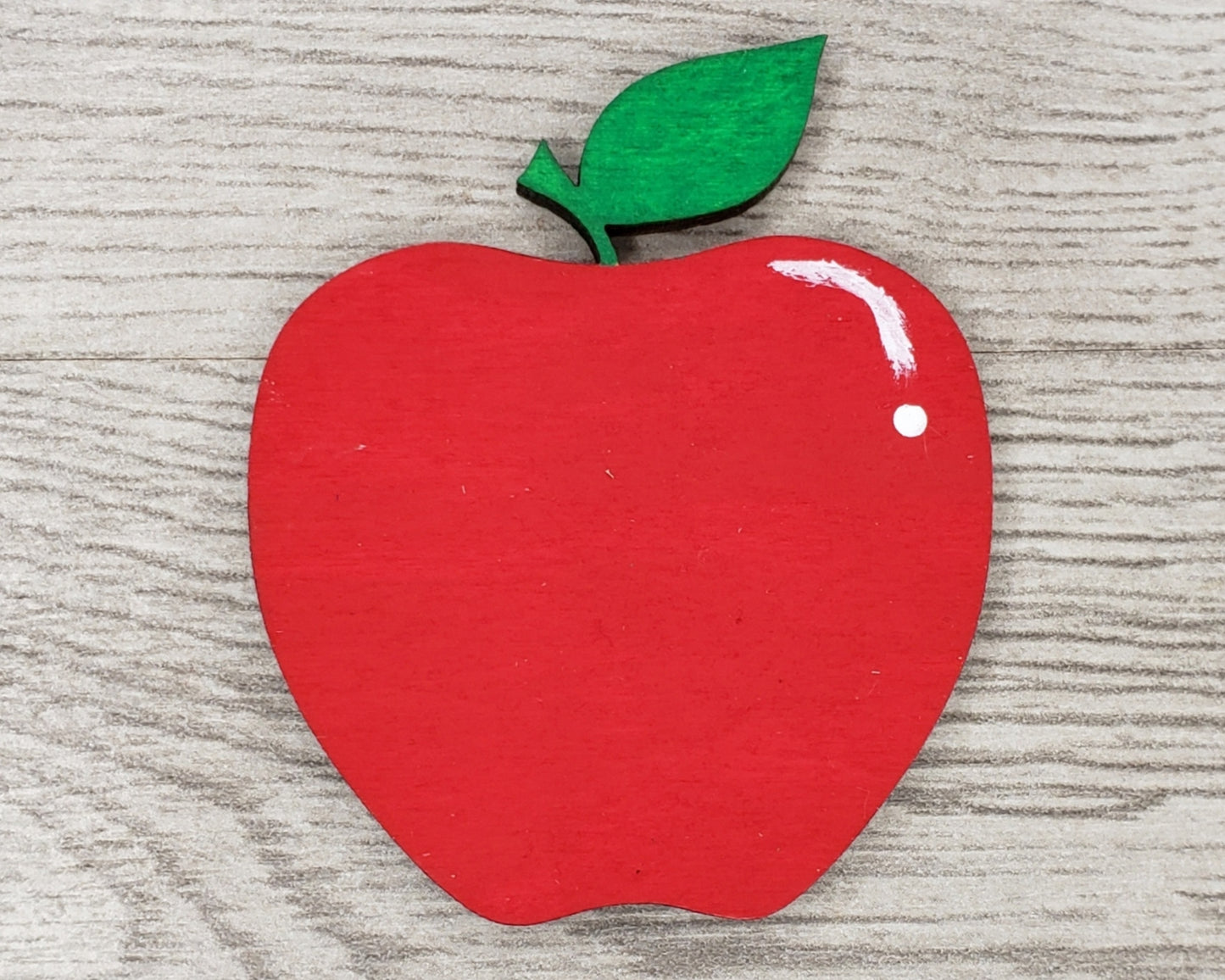 Apple Wood Blank cutouts back to school kitchen food #1163 - Multiple Sizes Available - Unfinished Cutout Shapes