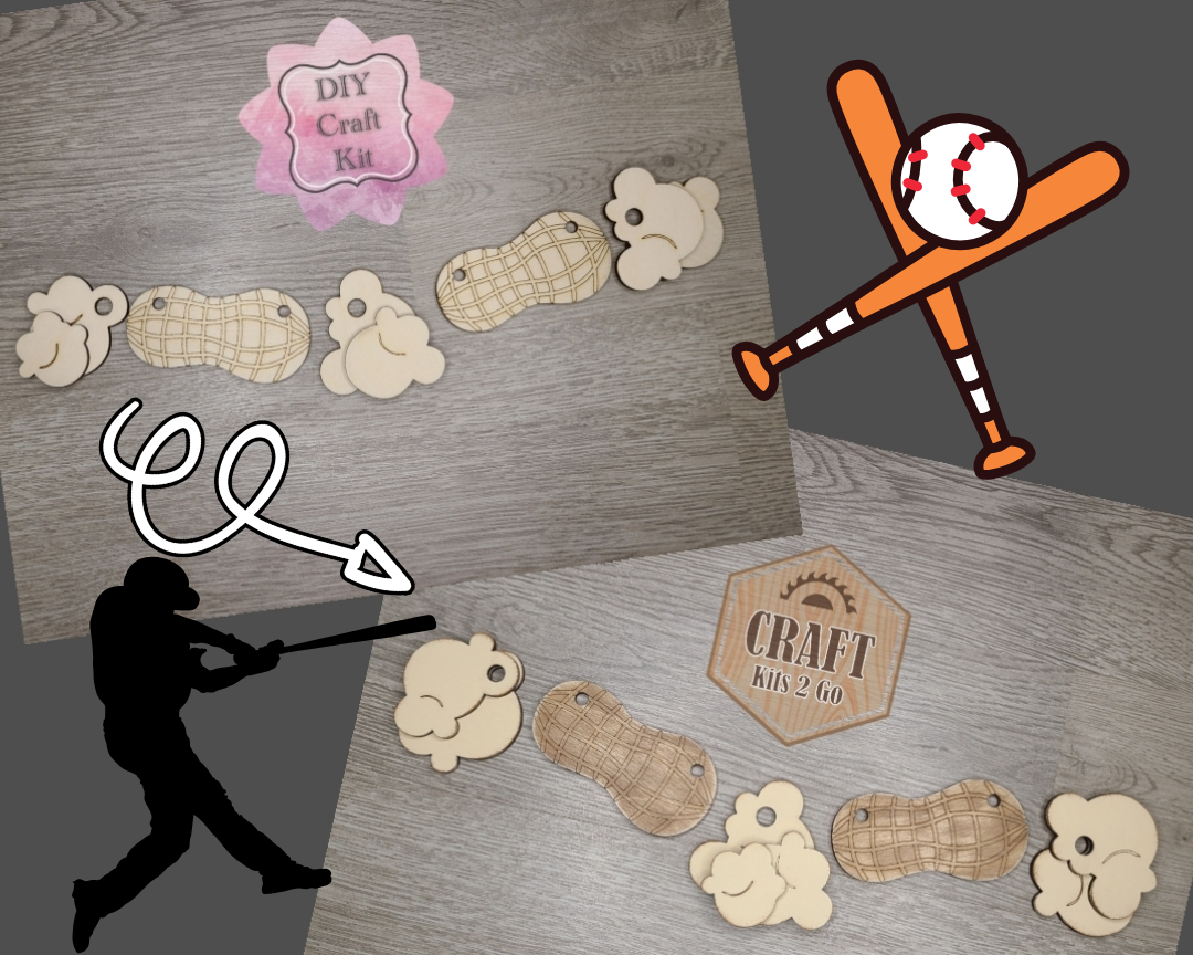 Baseball Peanuts & Popcorn Bunting | #2755