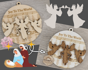 Joy to the World Ornament | Nativity | Christmas Crafts | DIY Ornaments | Christmas Decor | Holiday Activities | DIY Craft Kits | #3874