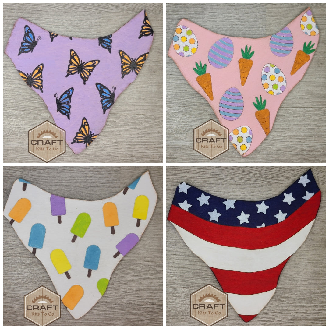 Scottie Interchangeable Sign | FALL BANDANA | #200005