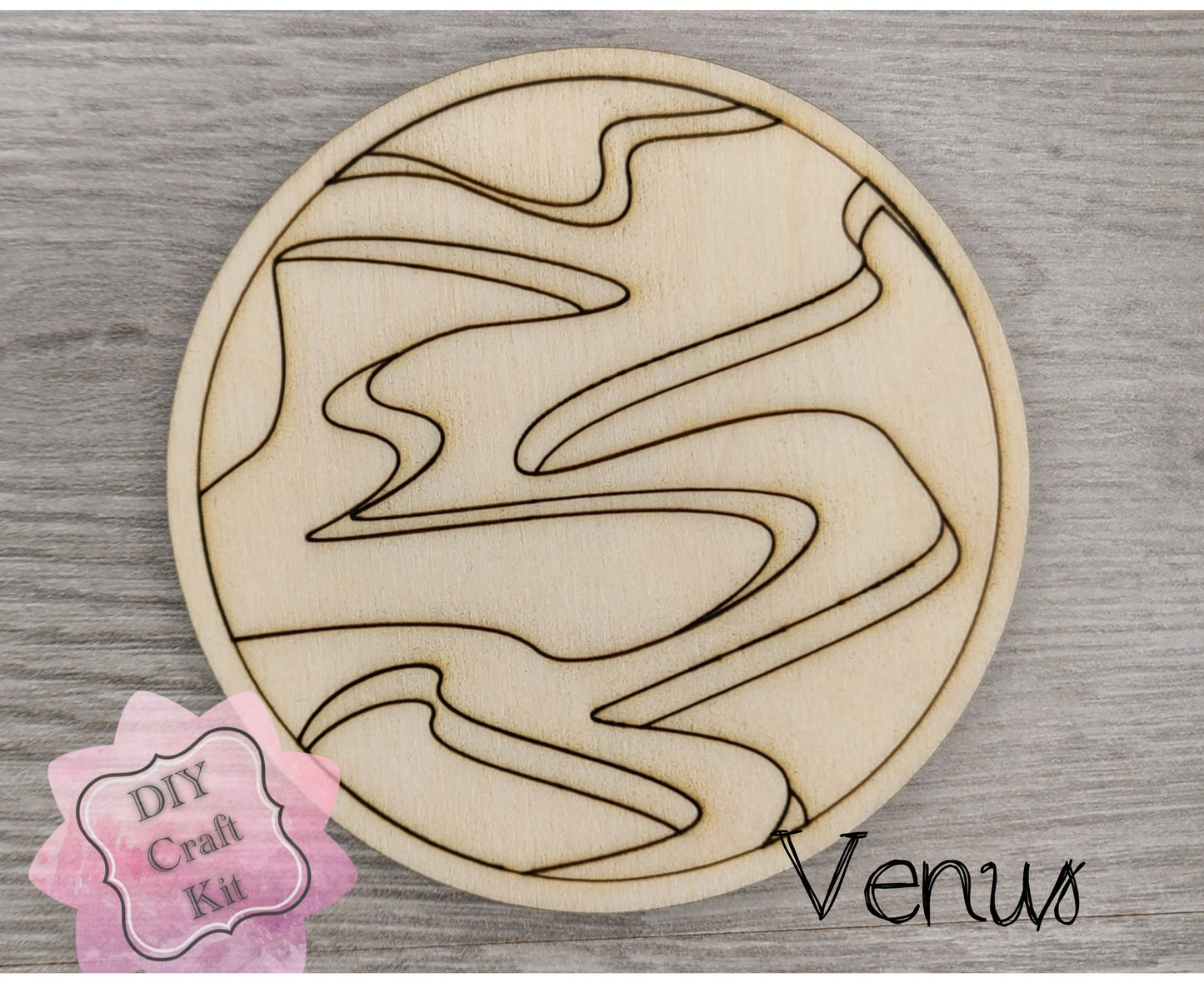 Venus Cutout | Space | Outer Space | Kids Crafts | Wood Shape Cutout | #2238 - Multiple Sizes Available - Unfinished Wood Cutout Shapes
