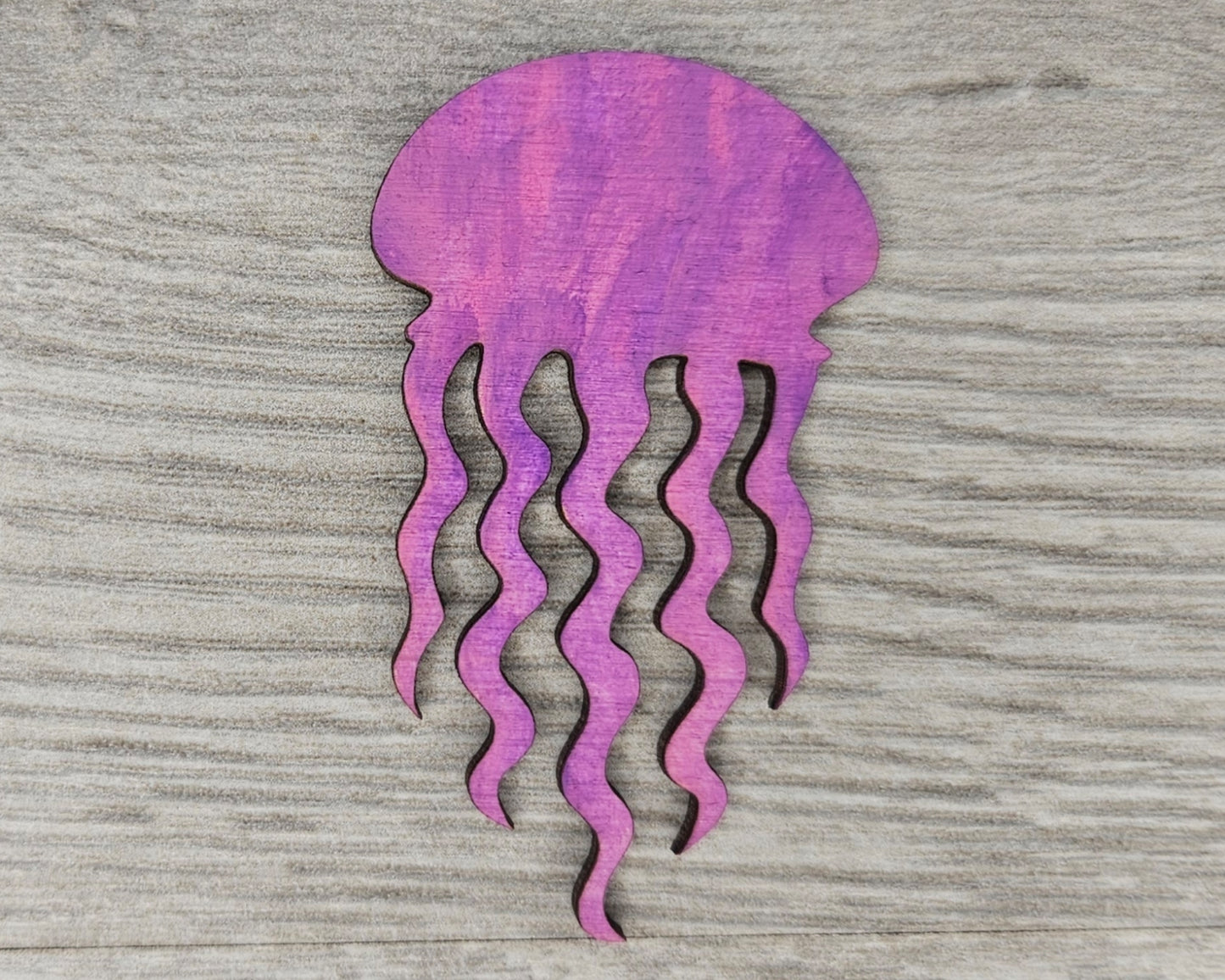 Jellyfish wood cutout wood shapes DIY paint kit #1639 - Multiple Sizes Available - Unfinished Wood Cutouts Shapes