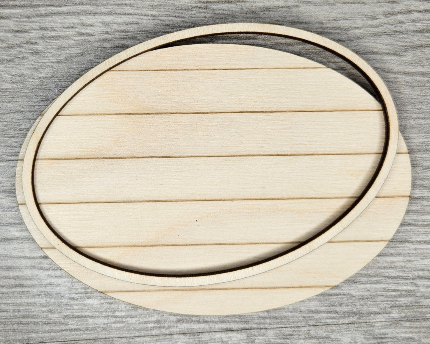 Shiplap Frame #2467 - Multiple Sizes Available - Unfinished Wood Cutout Frames