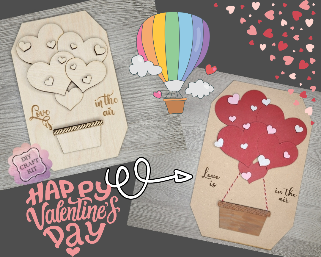 Valentine Hot Air Balloon | #2485