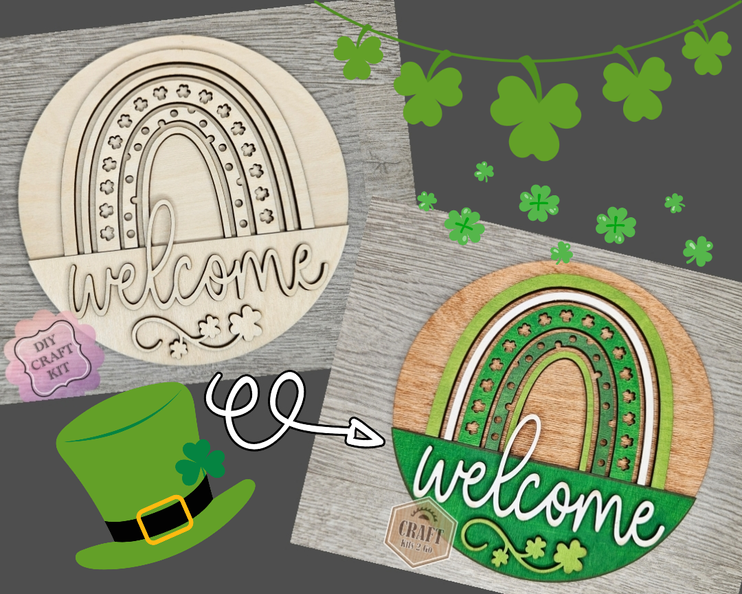 St. Patrick's Day Welcome Sign | #4064