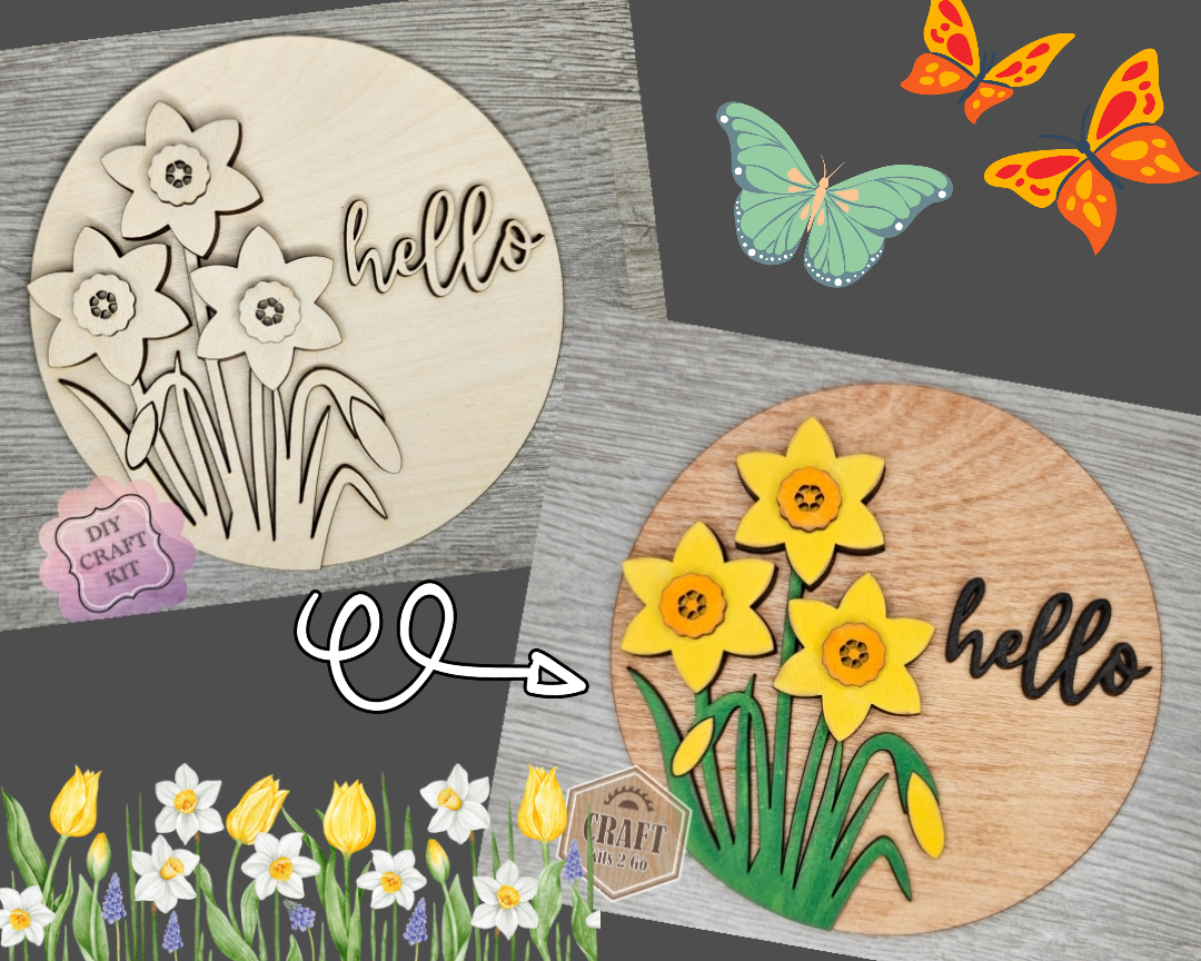** SHOW OVERSTOCK SALE** 6 inch Hello Spring Daffodils | #4068
