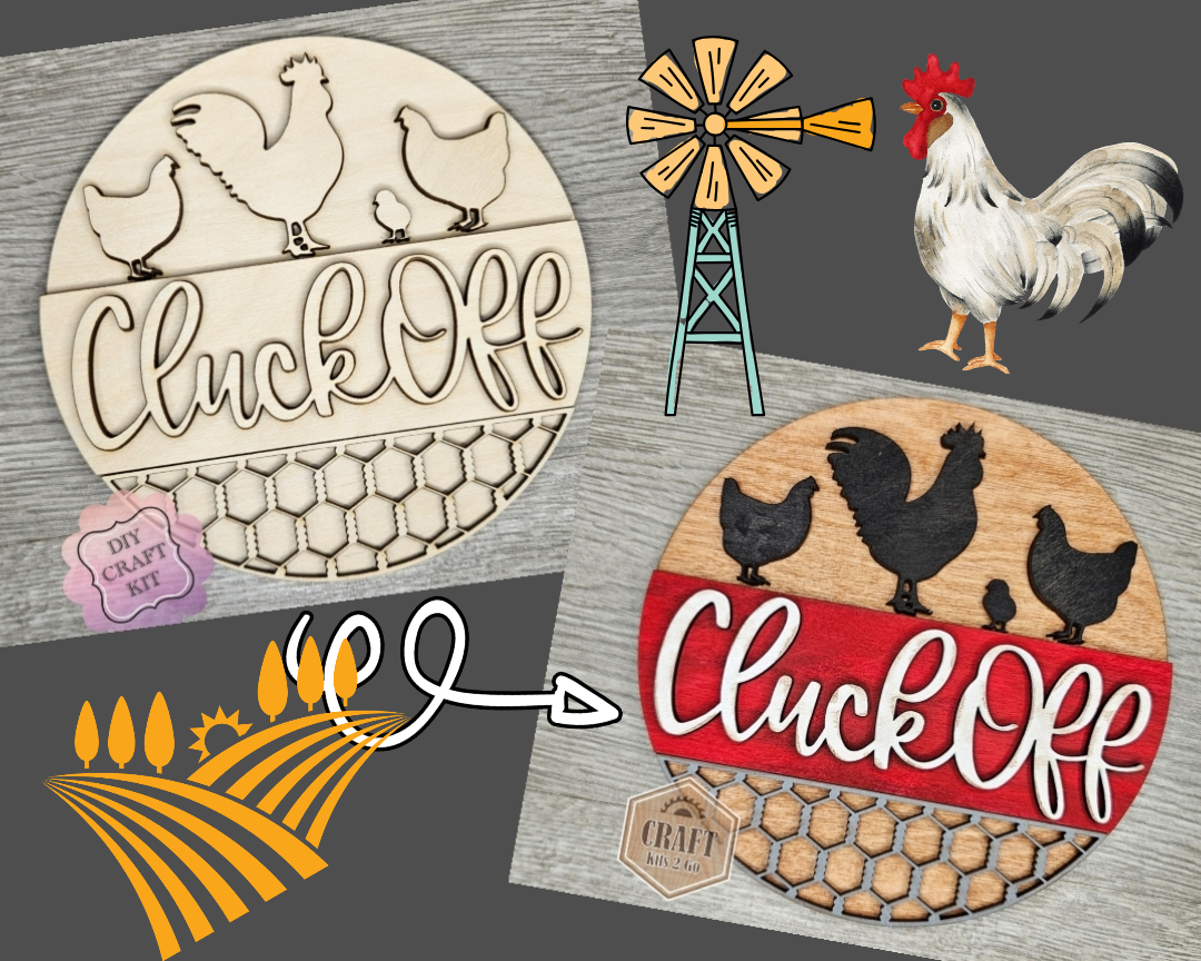 Cluck Off Chicken Sign | #4063