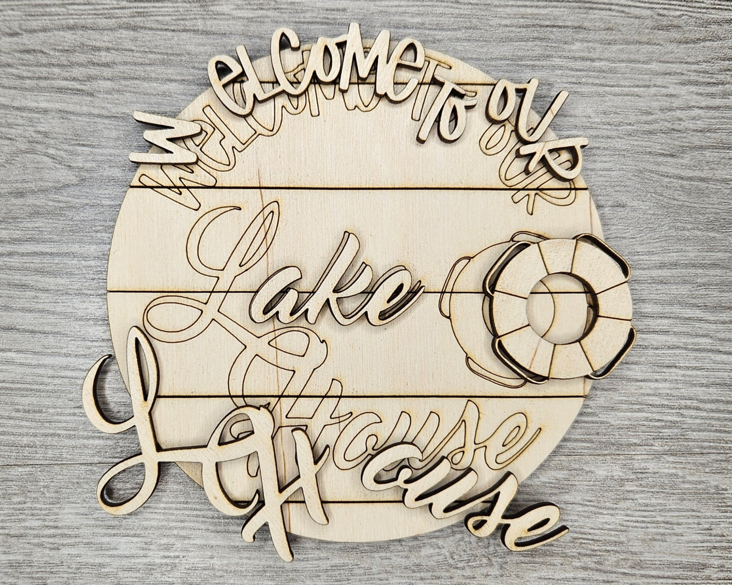 Lake House Welcome Sign | #2723