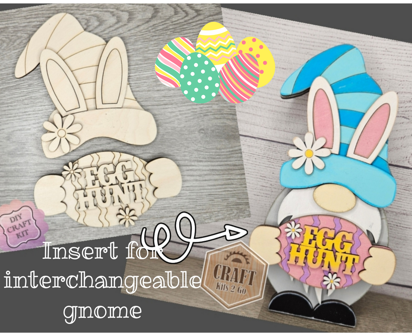 Interchangeable Gnome | BOY EASTER TOPPER | #200002-4