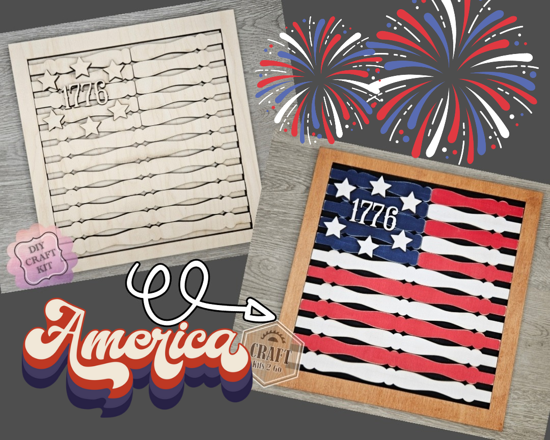 American Flag Spindle 1776 | #4177