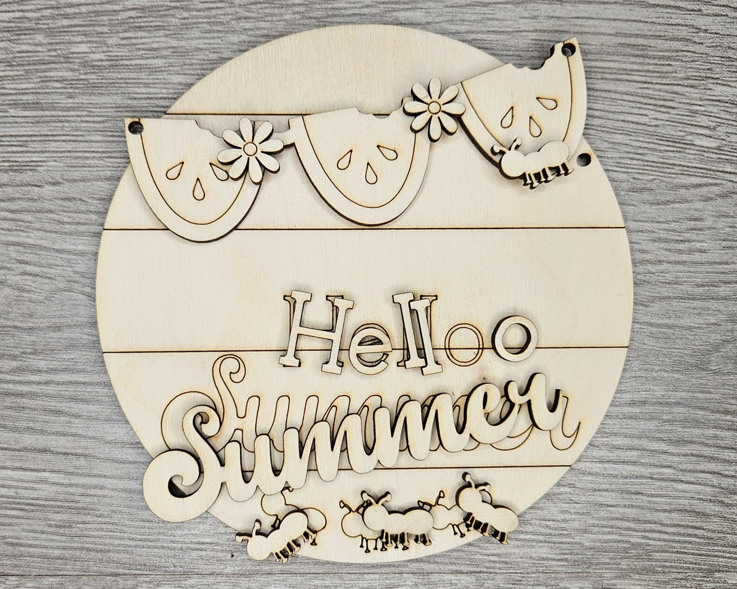 Hello Summer Watermelon Sign | #4197