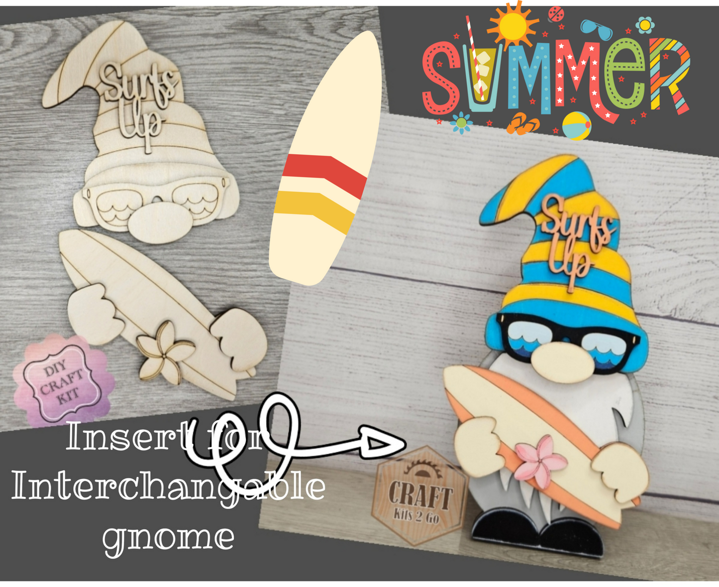 Interchangeable Gnome | BOY SUMMER TOPPER | #200002-6