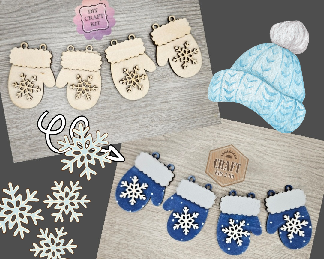 Winter Mitten Bunting | #4290
