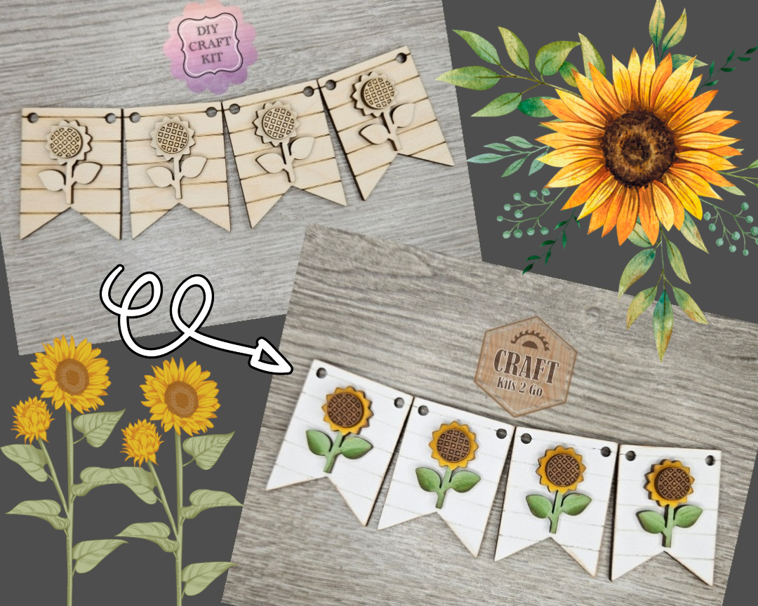 Sunflower Bunting | #4287