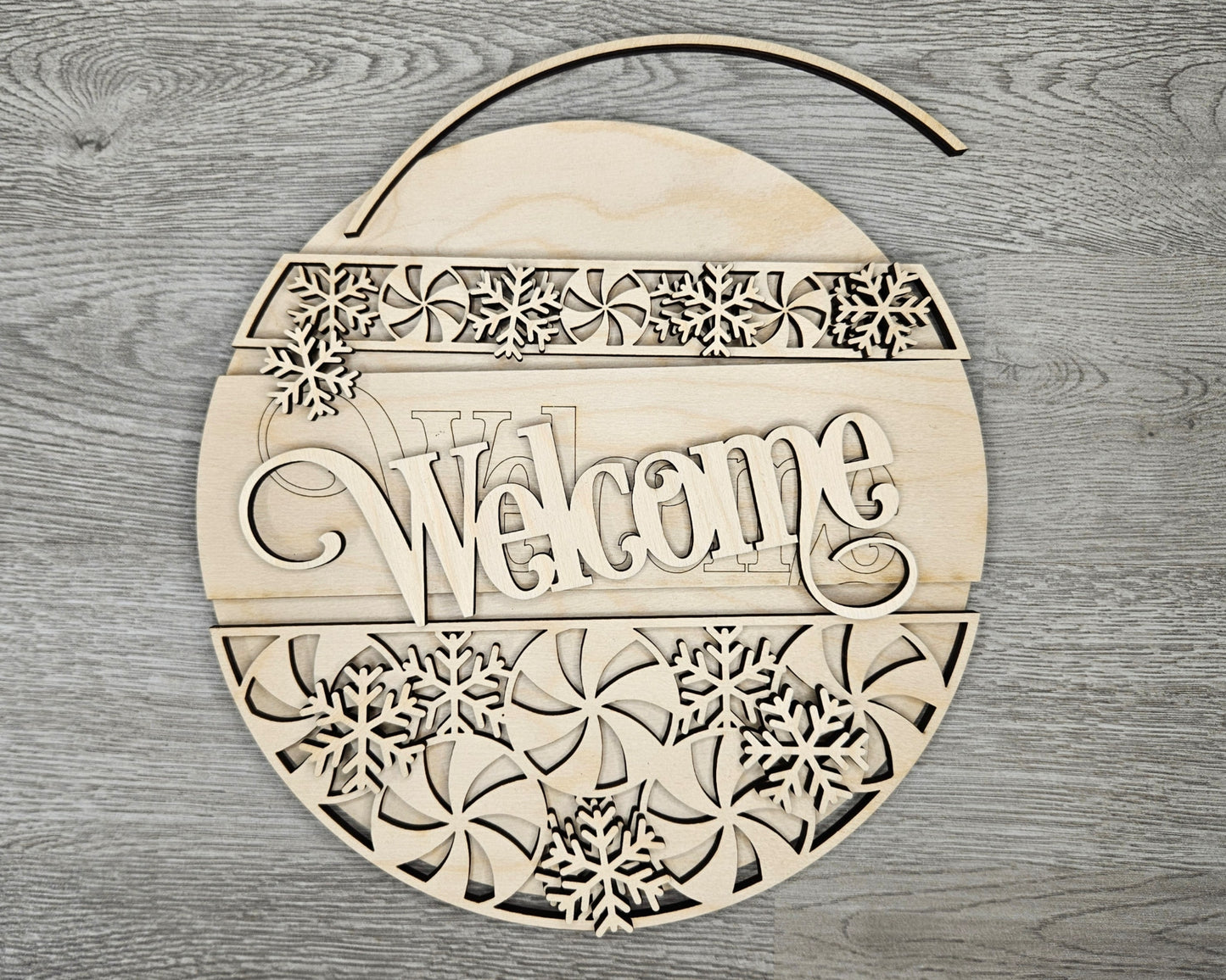 Peppermint Christmas Sign | #4325