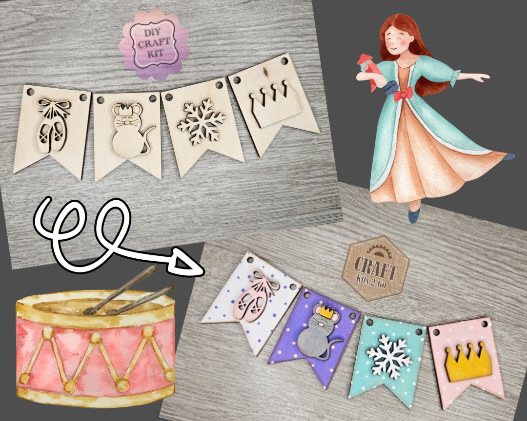 Nutcracker Christmas Bunting | #4390