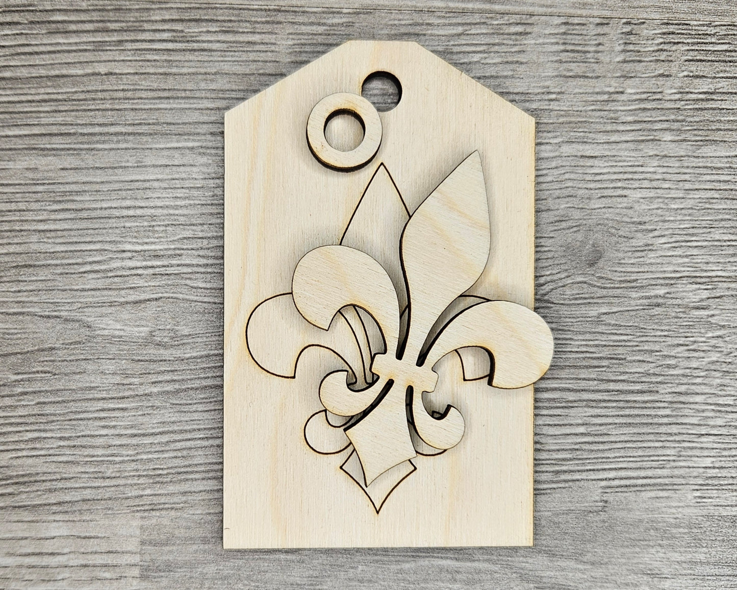 Mardi Gras Fleur De Lis Tag | #4591
