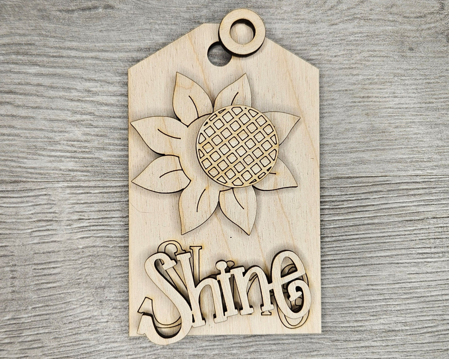 ** SHOW OVERSTOCK SALE** 6 inch Shine Tag | Sunflower | #4578