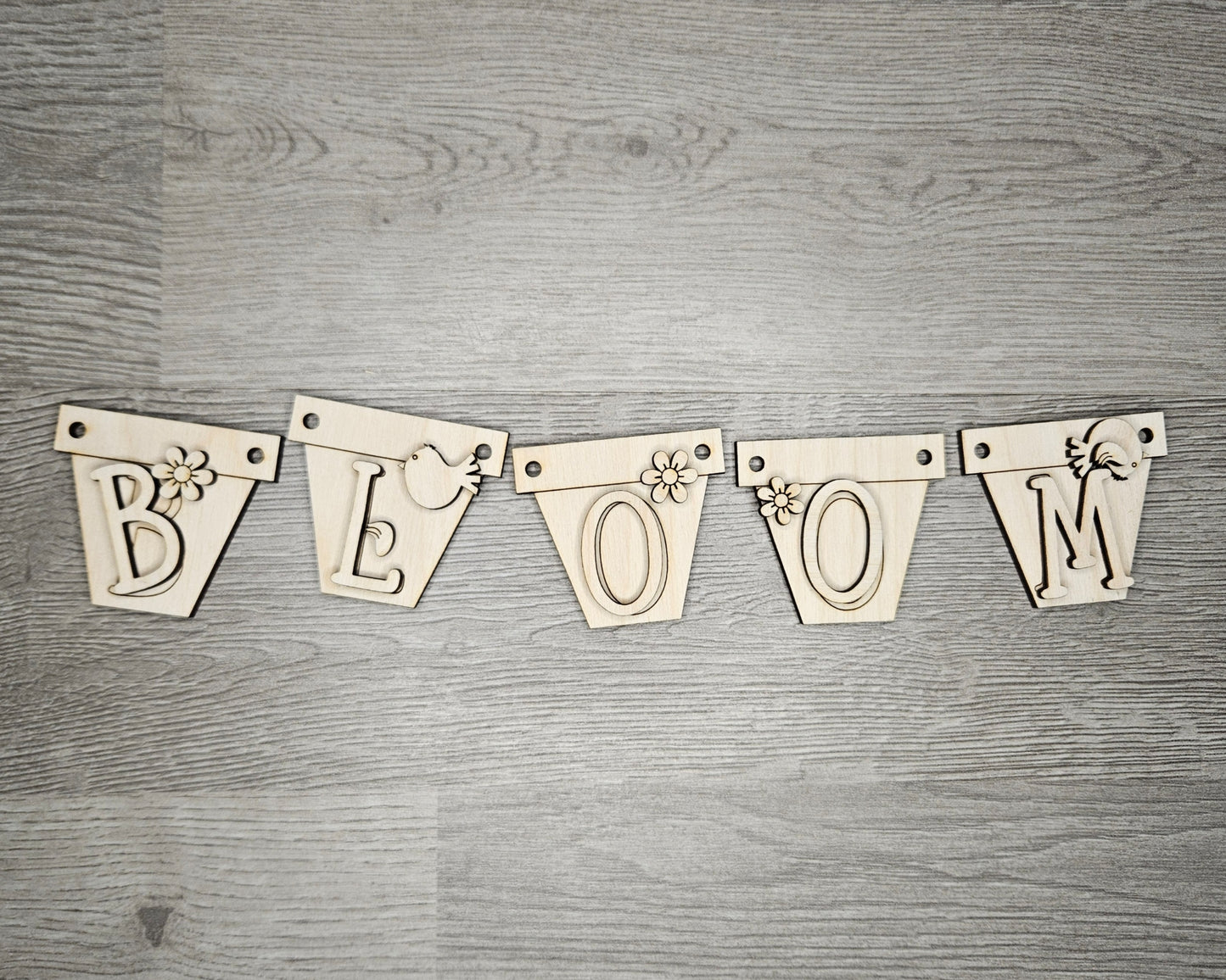 Bloom Spring Flower Bunting | #4638
