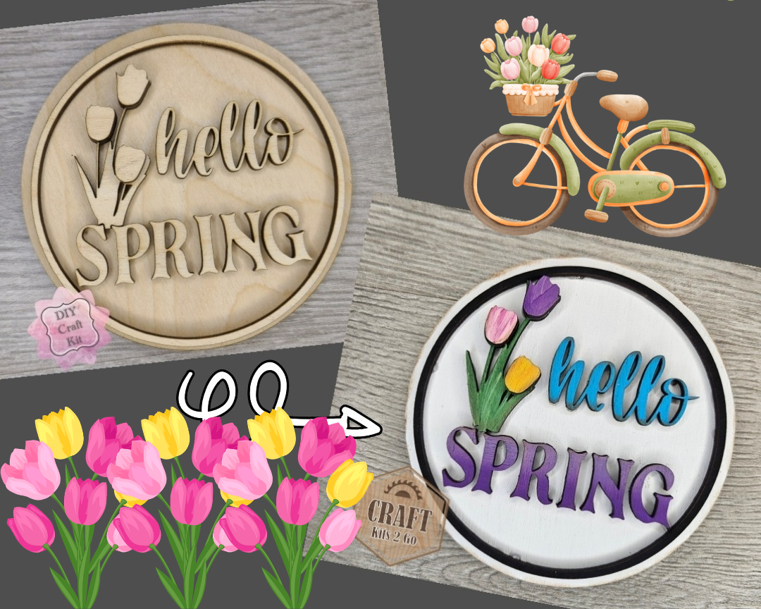 Hello Spring Sign | #3389