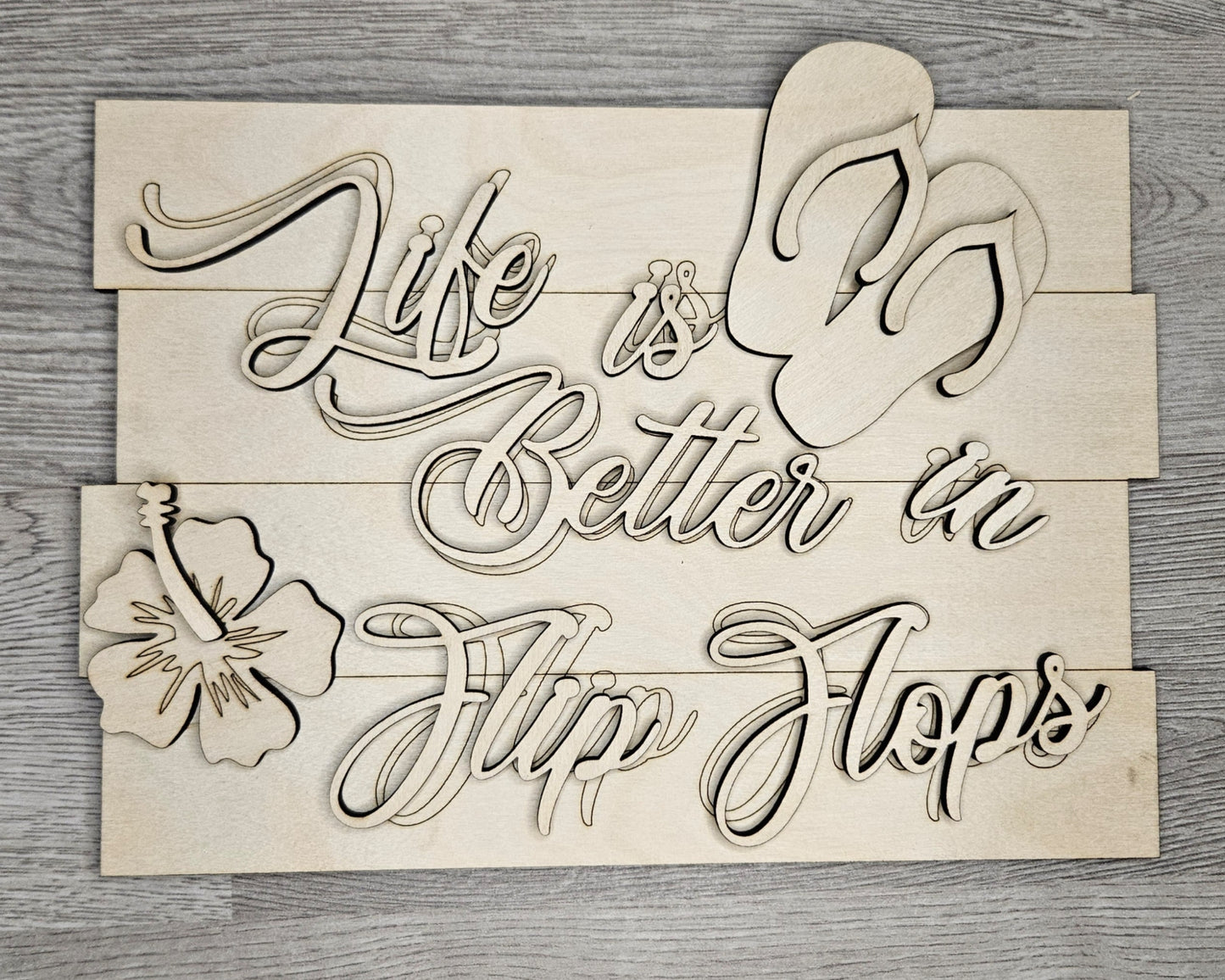 Life is Better in Flip Flops | #2594