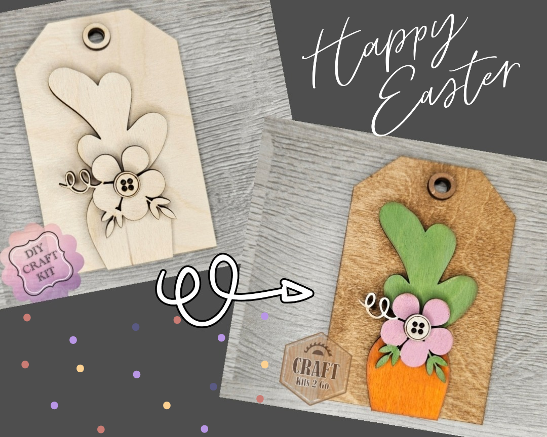 Easter Carrot Tag | #4637