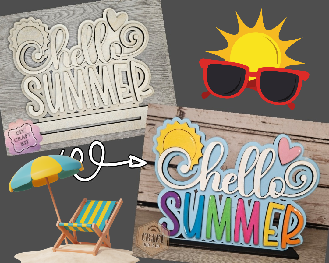Hello Summer Shelf Sitter | #4193