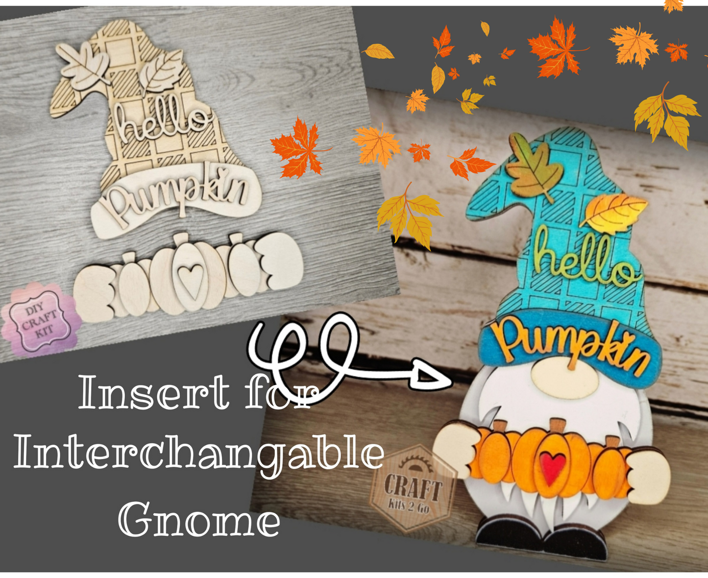 Interchangeable BOY Gnome | FALL TOPPER | #200002-8