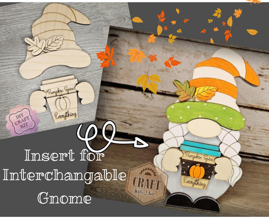 Interchangeable GIRL Gnome | FALL TOPPER | #200002-8