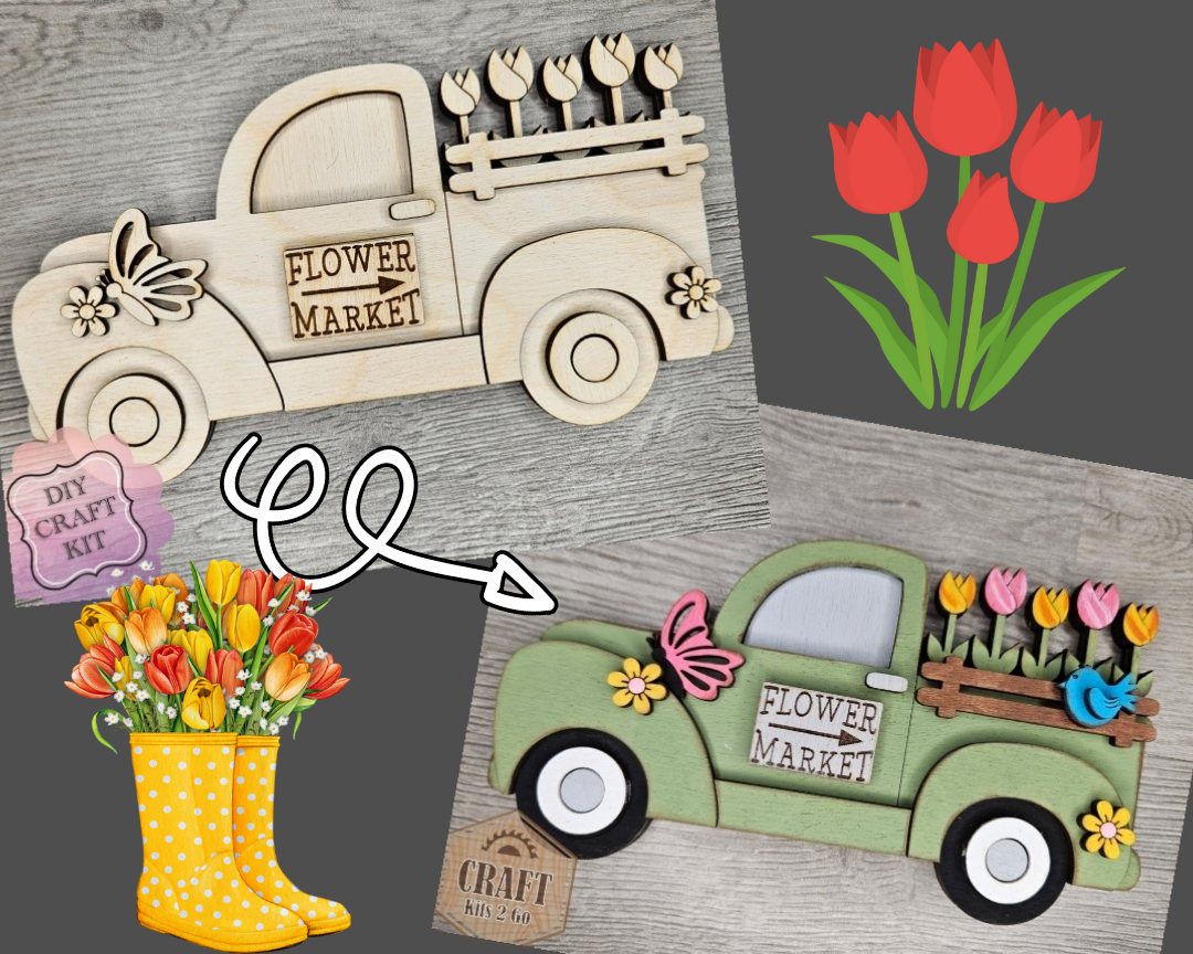 Spring Flower Truck | #4640
