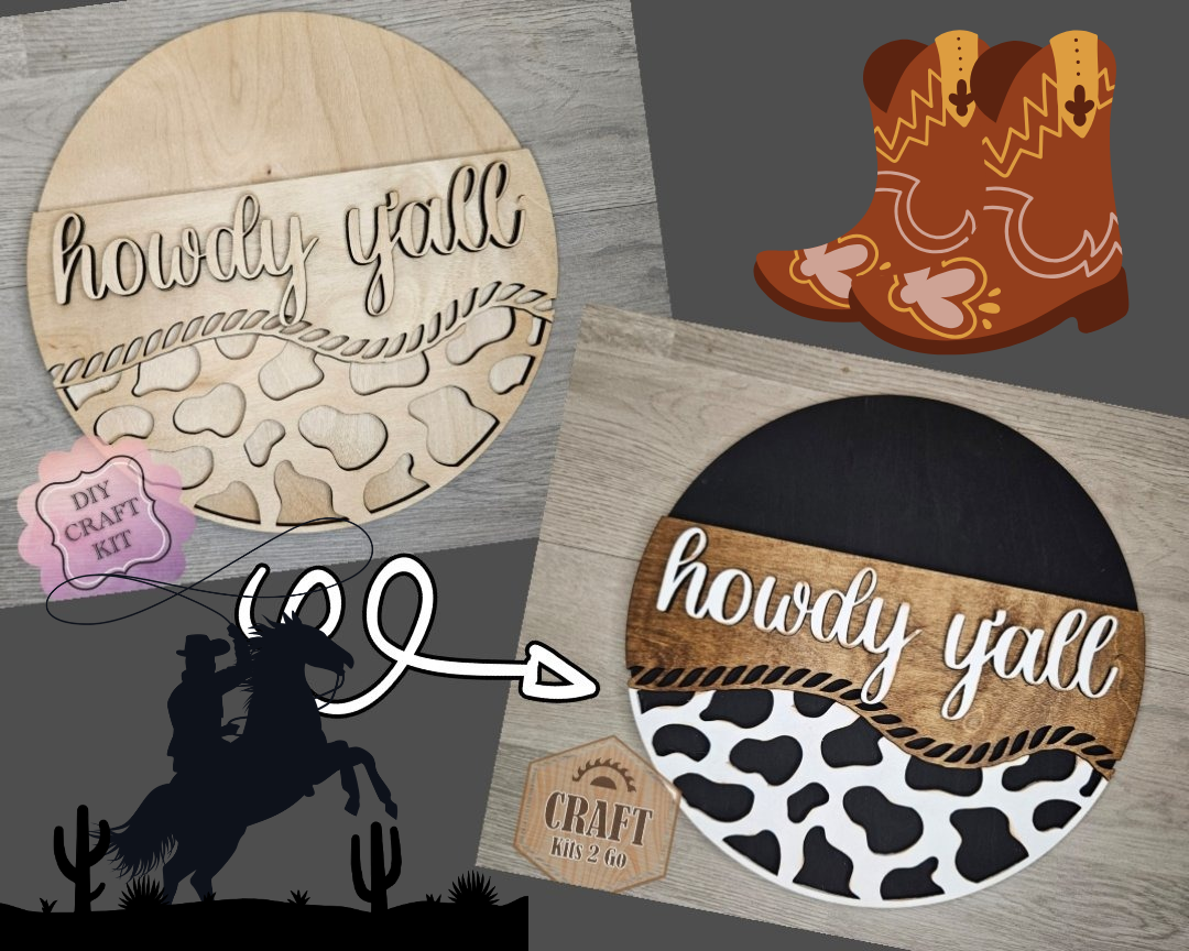Howdy Farmhouse Sign | #4628
