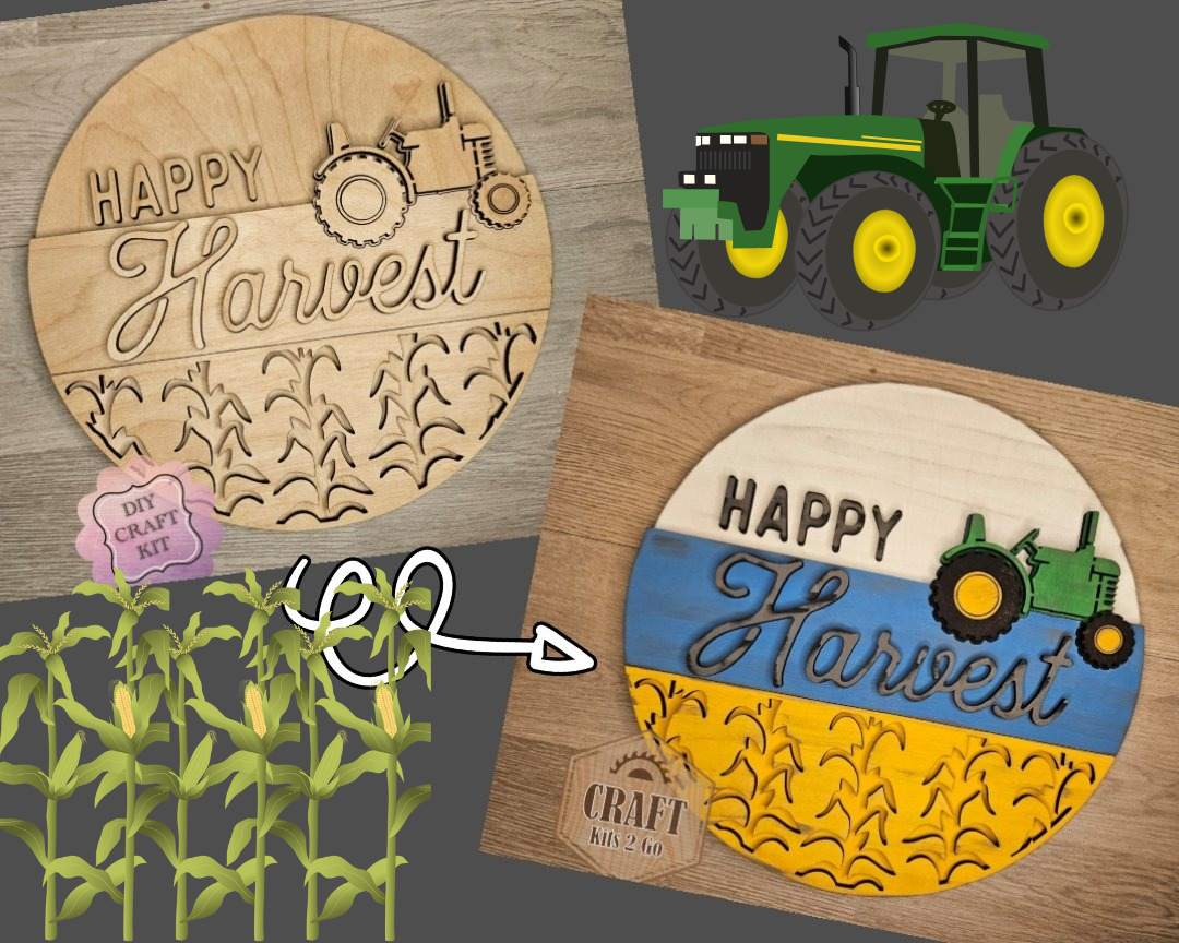 Happy Harvest Farmhouse Sign | #4560