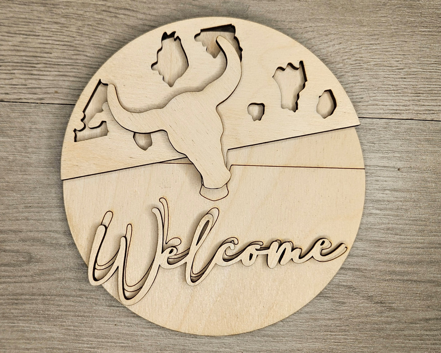 Western Welcome Sign | #4670
