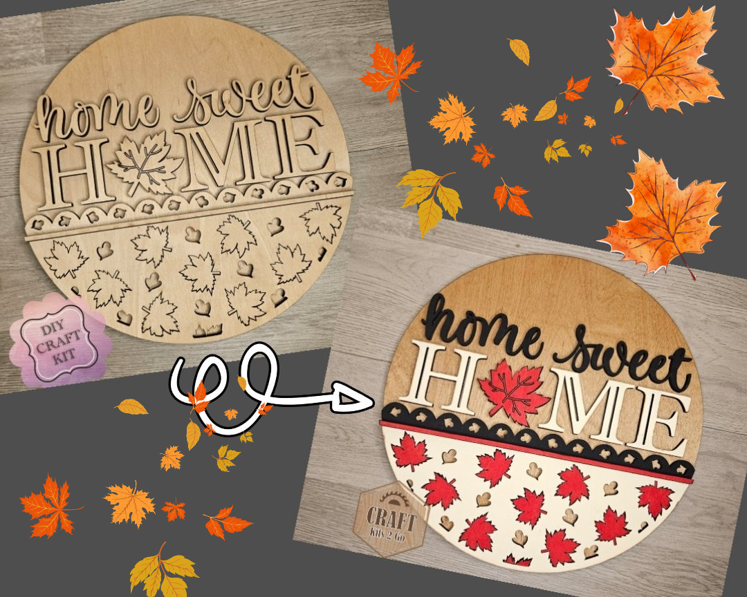Home Sweet Home Fall Sign | #4339
