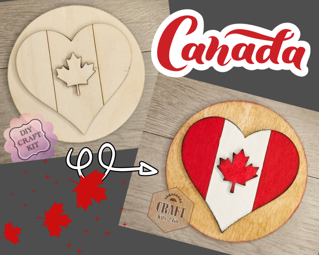 Canada Heart Flag | #4736