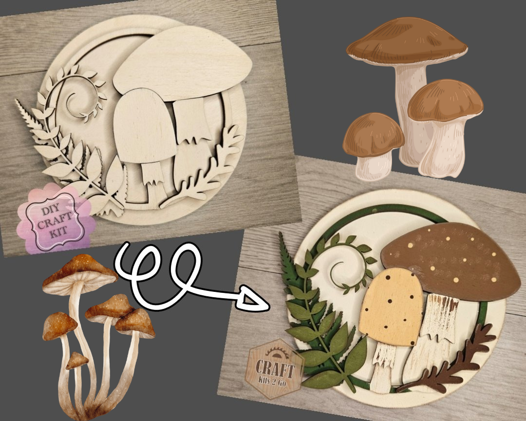 Mushroom Duo Round | #4712
