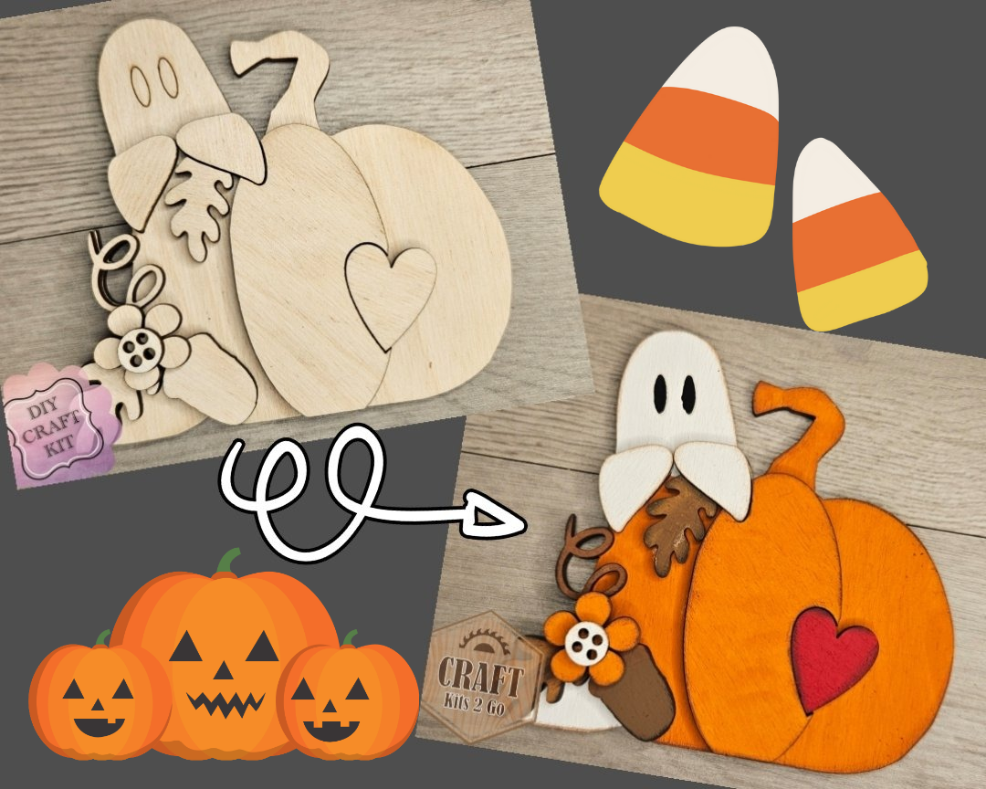 Halloween Ghost Pumpkin | #4719