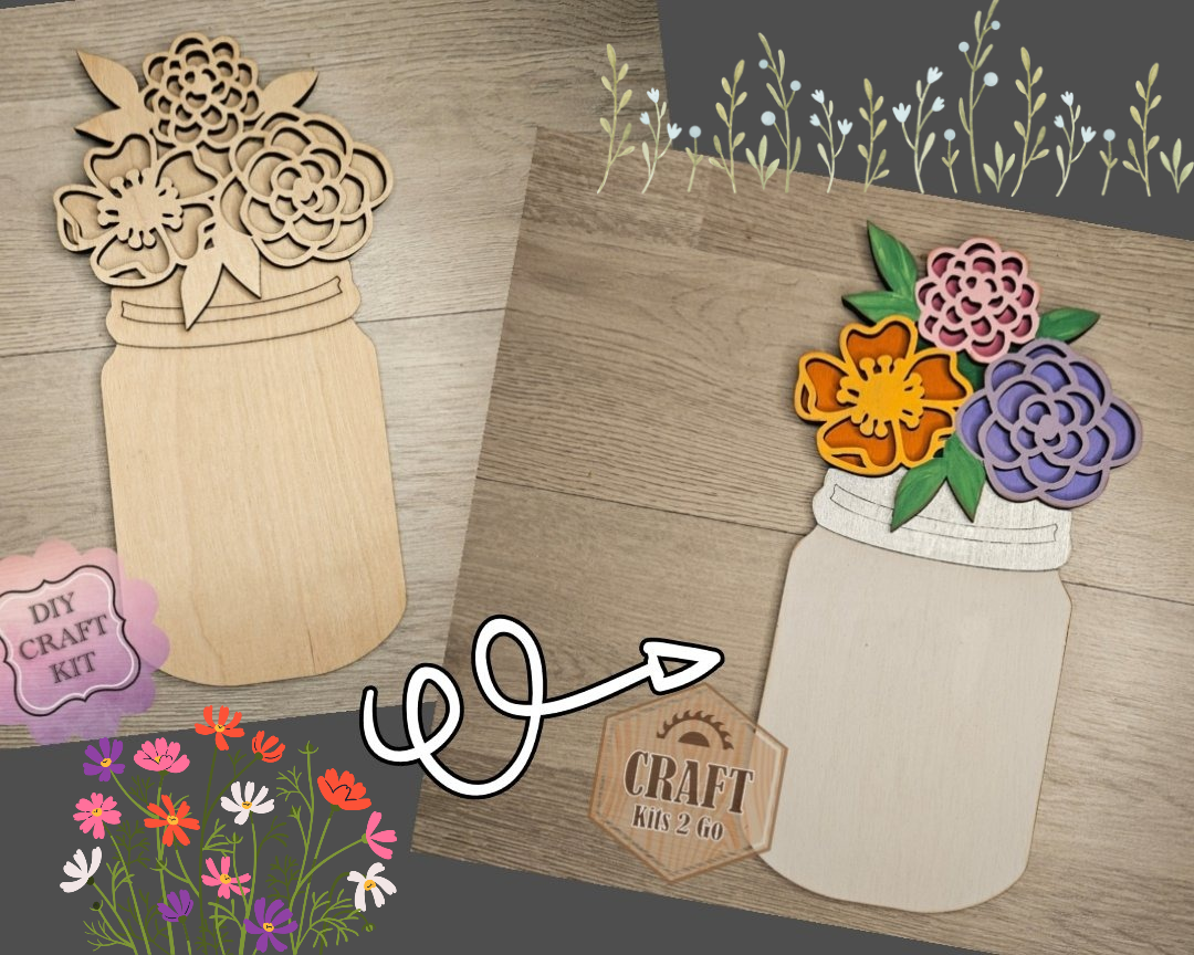 Jar of Spring Flowers | #2746