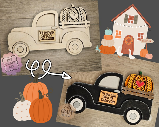 Fall Truck Pumpkin Sweater | #3951