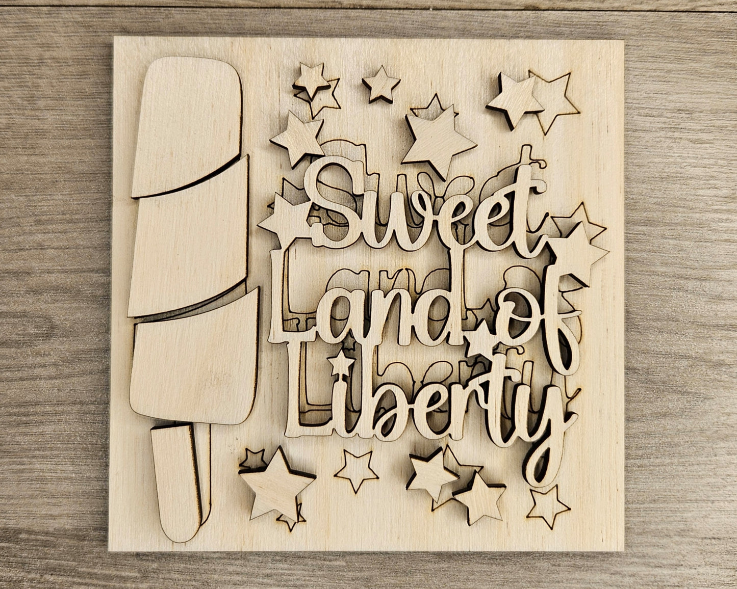 Sweet Land of Liberty Popsicle | #4817