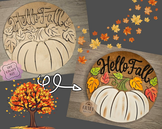 Hello Fall Pumpkin | #4766
