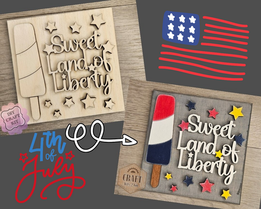 Sweet Land of Liberty Popsicle | #4817