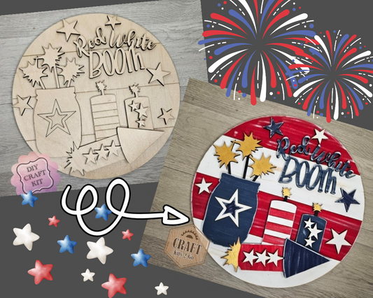 Red, White, Boom, Fireworks | #4399