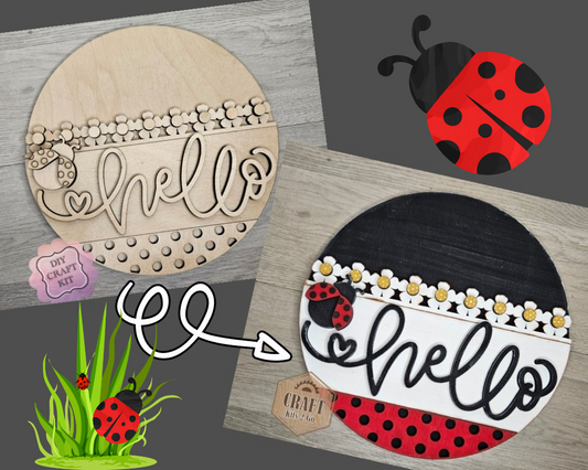 Hello Lady Bug Decor | #4754