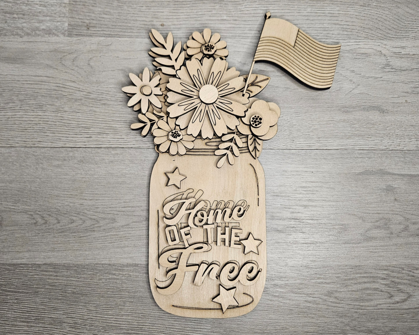 Home of the Free | 4th of July Flowers | #4830