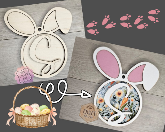 Easter Bunny Basket Tag | #4771