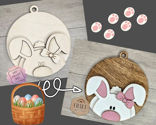 Easter Bunny Basket Tag | #4780