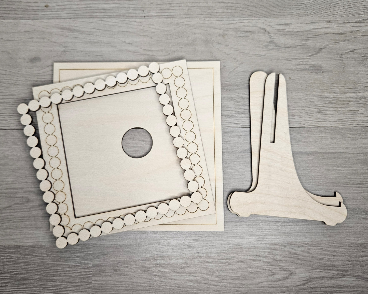 Mini Kit Interchangeable Beaded Square Frame | #600003